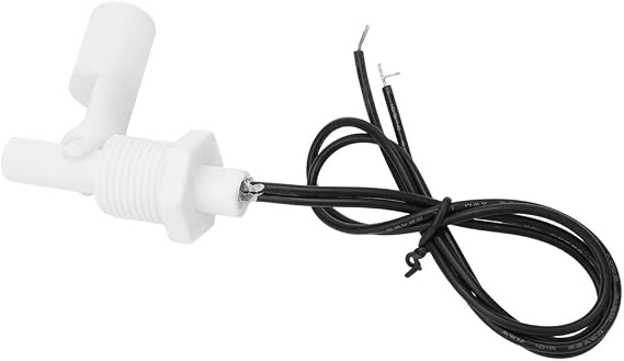 2Pcs Water Level Sensor Switch,High and Low Water Level Control White PP Plastic Liquid Float Switch 1/2in Thread NPT DC0-110V Controller Float Switch