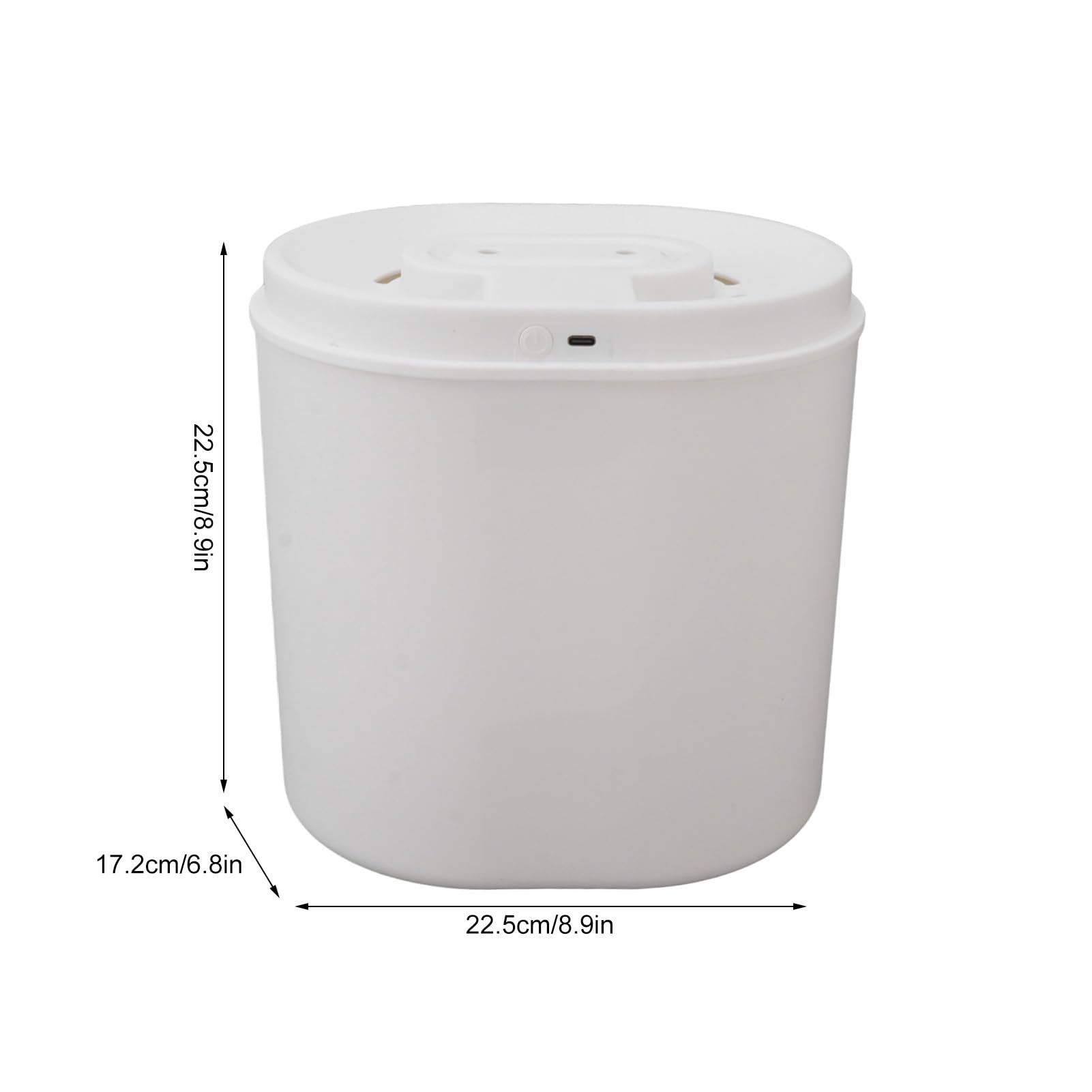 Humidificador de escritorio silencioso de 6 litros de gran capacidad, doble pulverización, USB, humidificador de aire para dormitorio, oficina, viajes