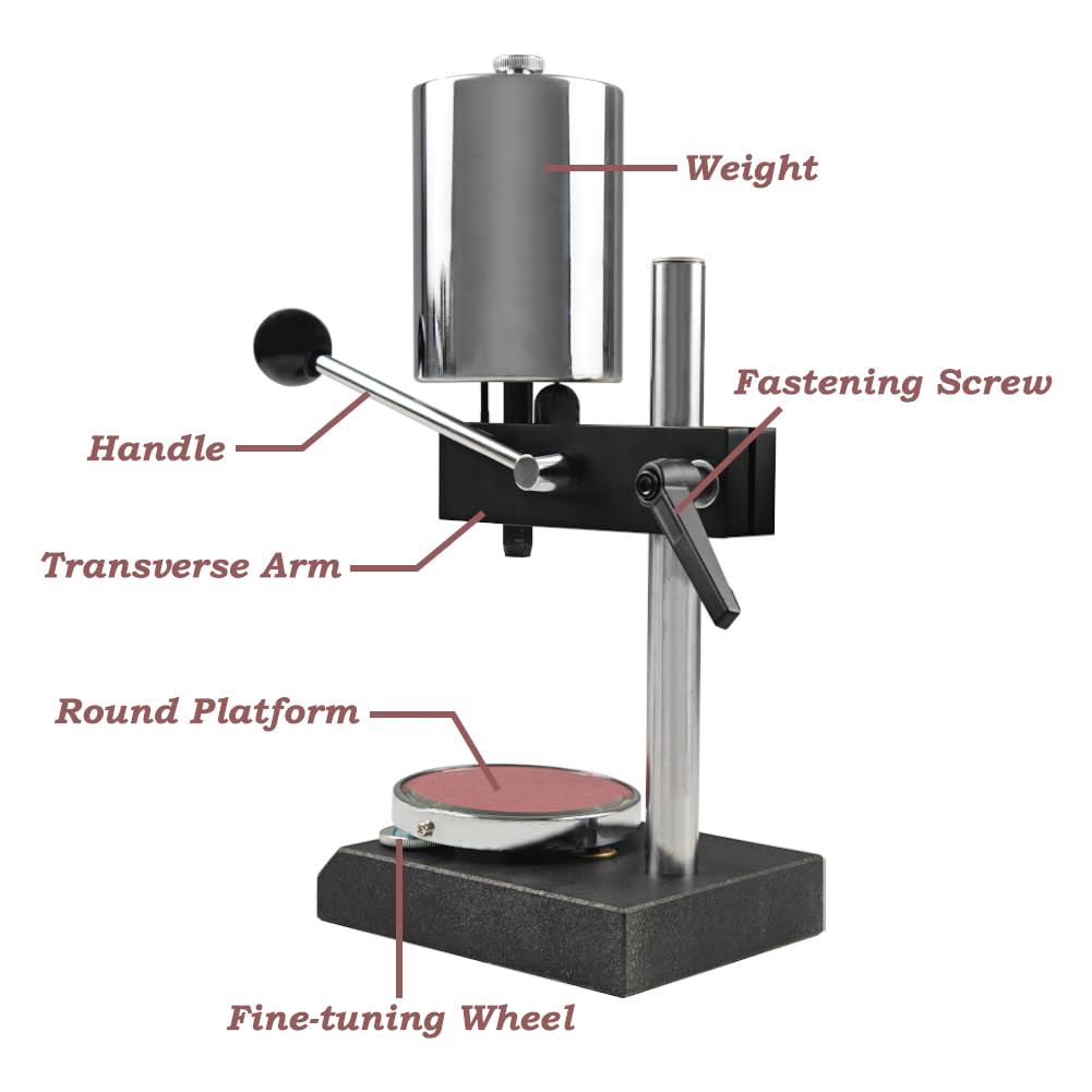Shore Durómetro D Digital Shore Dureza Medidor con soporte Shore D Durómetro Probador de goma para probar plásticos varios cauchos