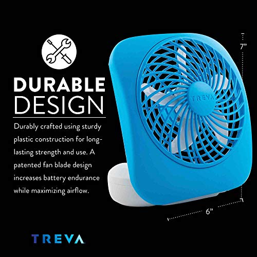 Ventilateur inclinable O2COOL à 2 vitesses avec batterie intégrée - 5