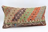 Anatolian kilim pillow cover 12x24 inch (30x60 cm) Anatolian Kilim pillow Chair pillow Accent Pillow Throw pillow Bolster Pillow Sofa Decor