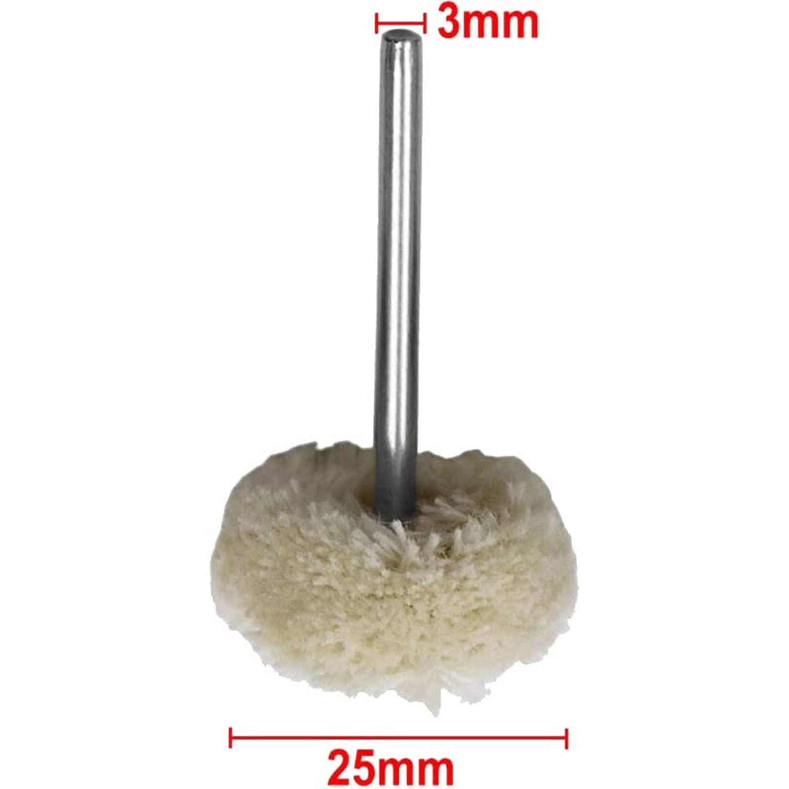 PP 50Pcs Wool Felt Buffing Wheel 25MM/13MM/10MM Wool Felt Buffing Wheel 25mm 13mm 10mm Wool Felt Buffing Wheel Grinding Polishing Pad 3pcs I.413872803 - View #6