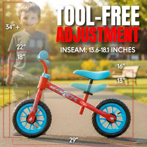 Image of Madd Gear Balance Bike for Toddlers - 18 Month to 4 Years - No Pedal Lightweight Training Bicycles - Adjustable Seat & Maintenance Free 10 Inch Airless Tires - Great Birthday Gift