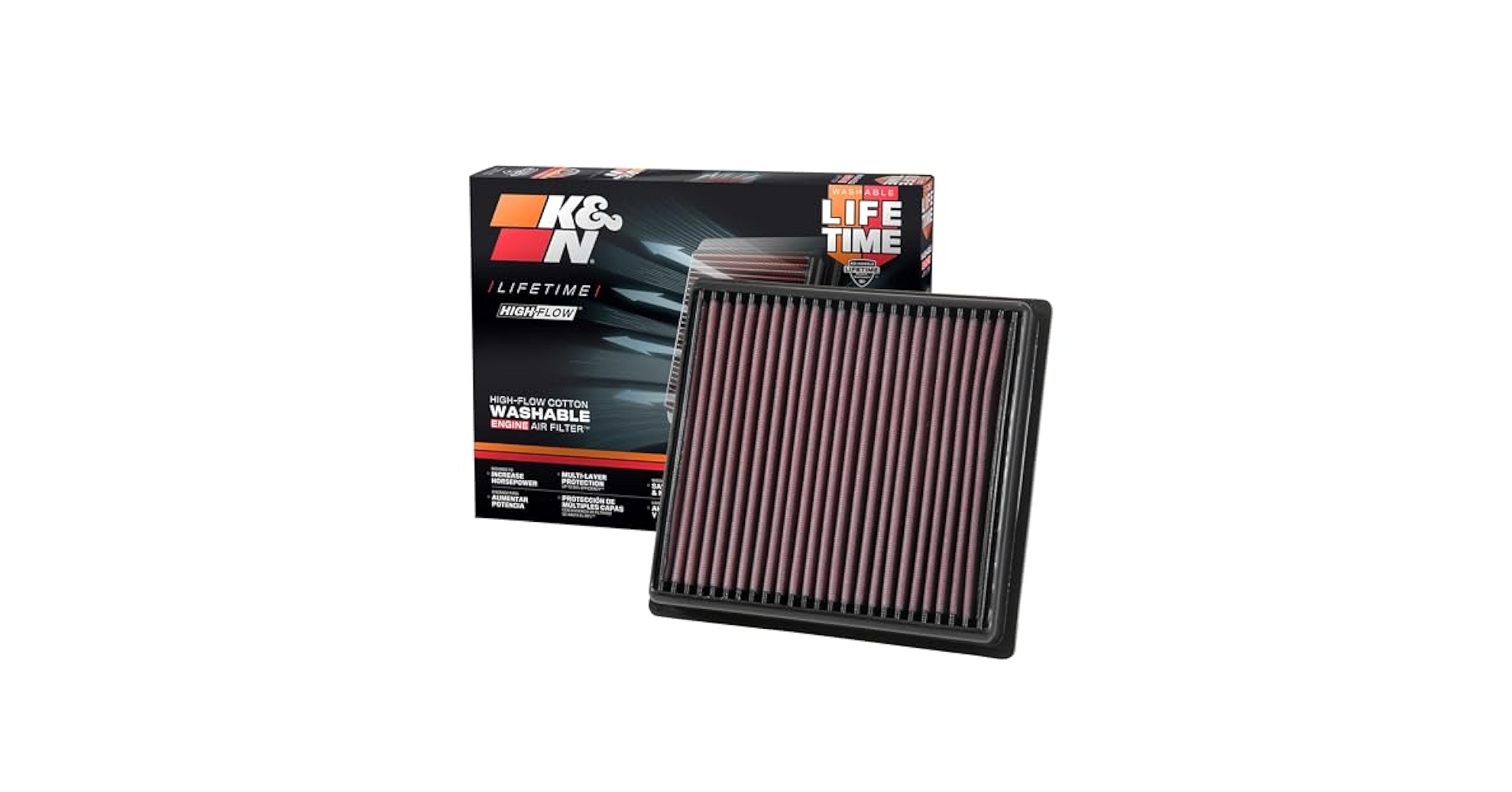 Amazon.com: K&N High-Flow Original Lifetime Engine Air