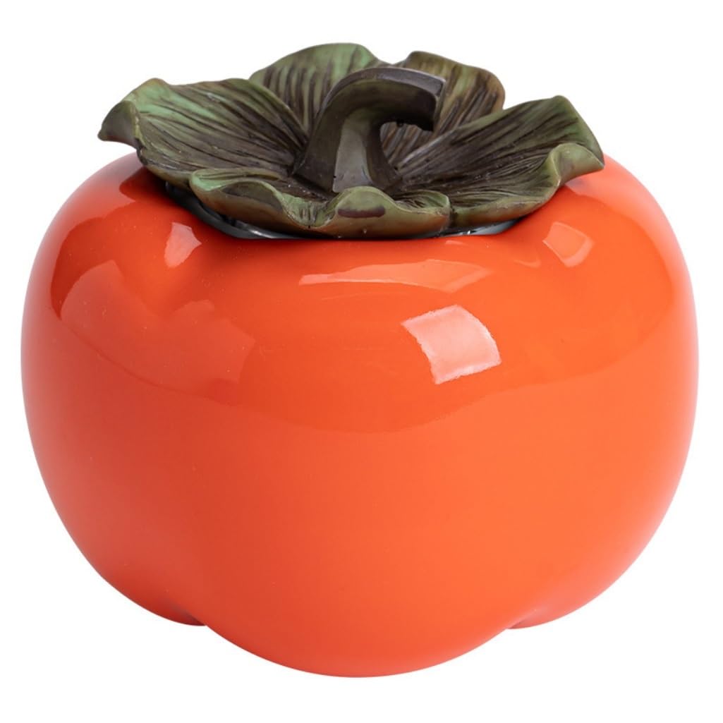 Scatola da tè Serbatoio di stoccaggio del tè sfuso in cachi in ceramica Serbatoio di stoccaggio sigillato piccolo Serbatoio di stoccaggio degli alimenti da cucina del magazzino del tè Contenitore per