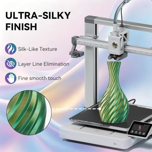 Image of Kingroon PLA 3D Printer Filament, Silk PLA Filament, (1kg Silk Yellow Blue Green)