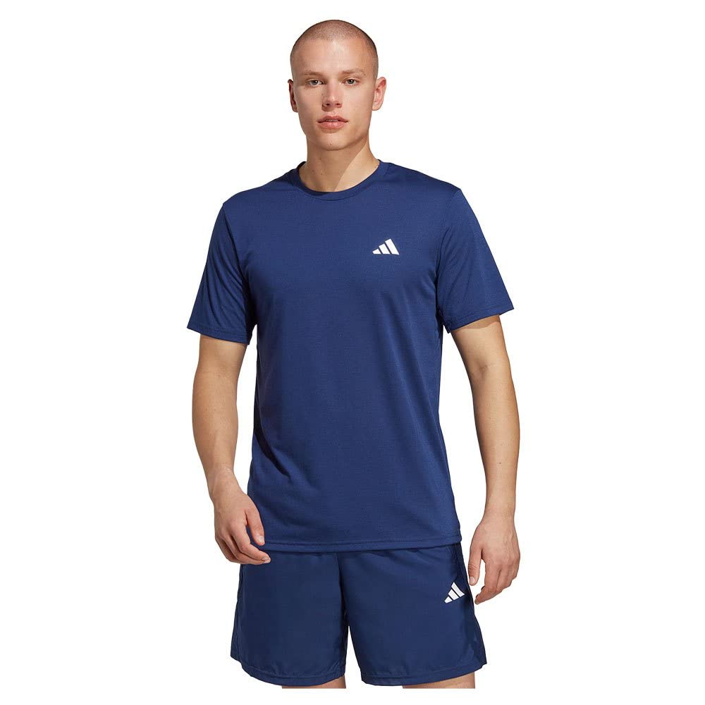 adidas Herren Train Essentials Comfort Training Tee, Dark Blue/White, S