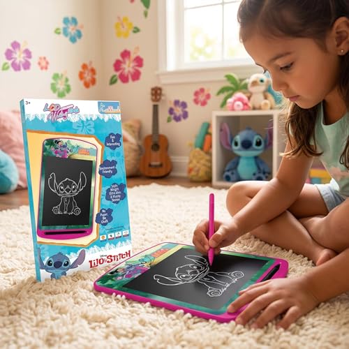 Image of Stitch LCD Writing Tablet 10.5 Inch Electronic Drawing Pad & Rewritable Doodle Board for Kids, Portable Toddler Travel Slate, Birthday Gift for Boys & Girls 3-9 Years (Stitch Blue Theme)