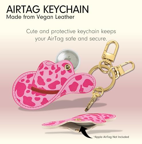 Image of Sonix Keychain Case Compatible with Apple AirTag | Protective AirTag Cover Keychain | Cowgirl