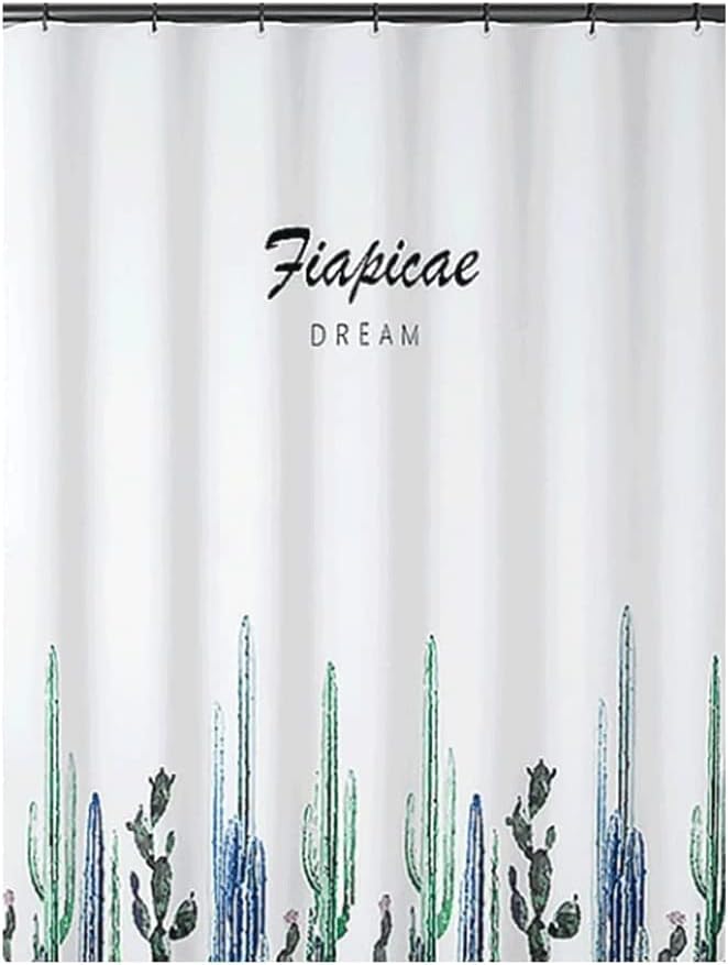 Best Shower Curtain Extra Long Shower Curtain with Hooks Heavy Duty Polyester Fabric Shower Curtain Liners Washable Tub Curtains for Bathroom Bath Decor (A 80x180cm)