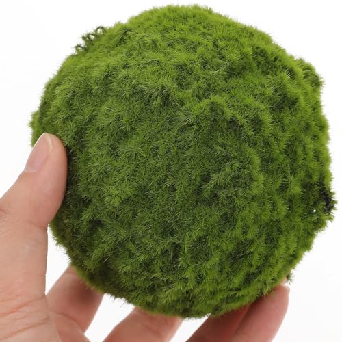 3 Bolas de musgo artificial colgantes para decoración de interior en hogar 4