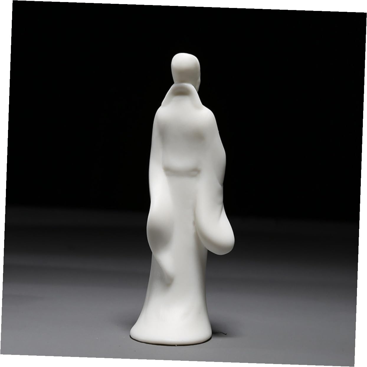 ULTECHNOVO 3 Pièces Ornements de poupée en céramique décor de Mousse décoration d'intérieur Aquarium décor de Figurines déco Asiatique pour la Maison Porcelaine Blanche