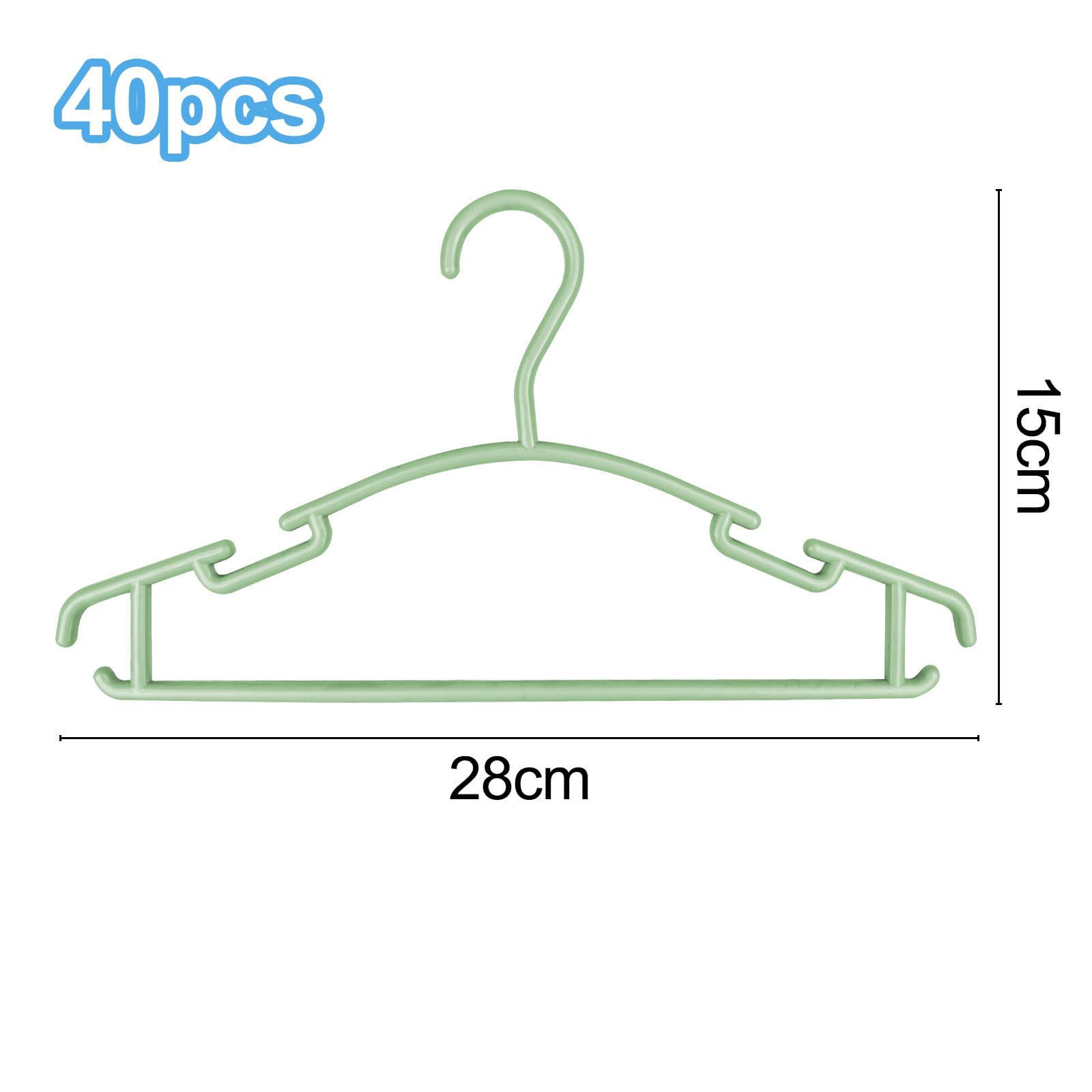 Lectorias Grucce Appendiabiti Bambini Plastica 28cm 4 Colori Antiscivolo con Ganci per Neonati