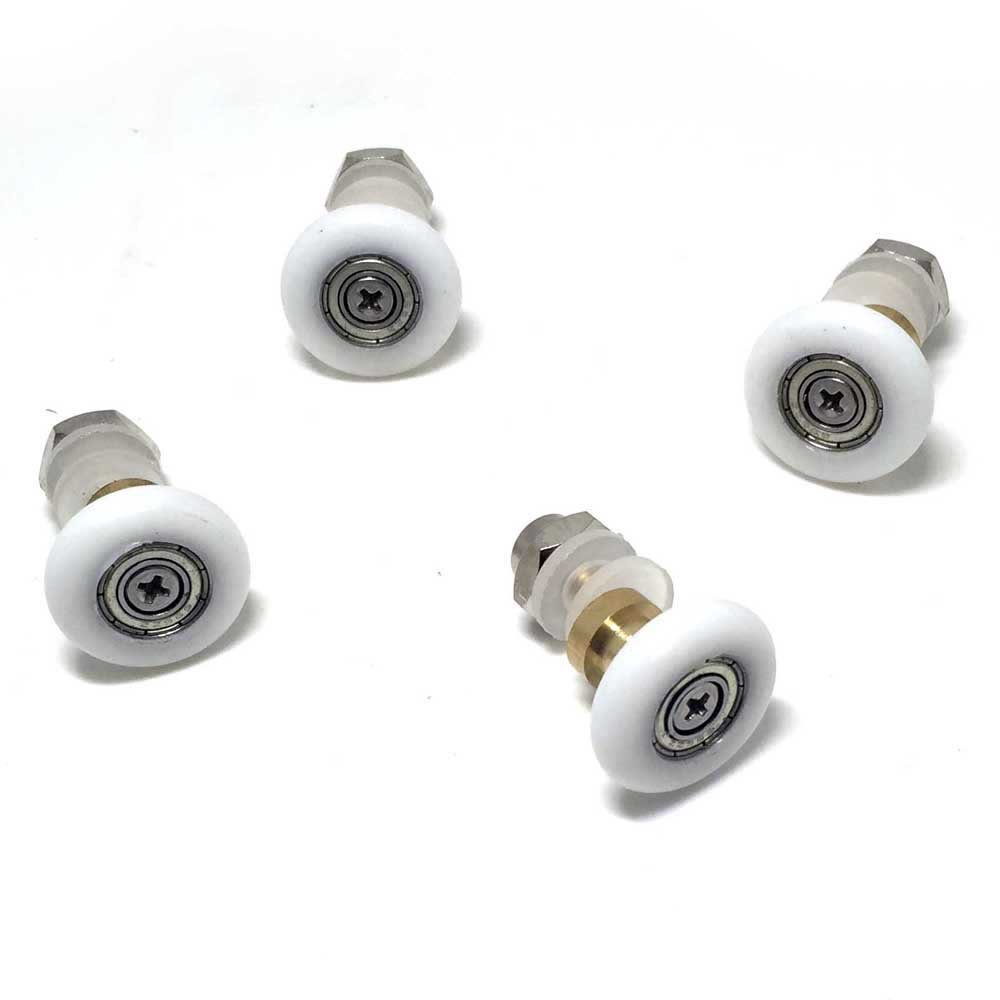 Set da 8 pezzi di rotellina per la doccia, 27 mm di diametro, parti di ricambio per il bagno