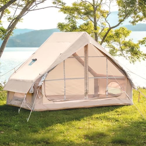 Barraca inflável de acampamento com bomba manual impermeável para...