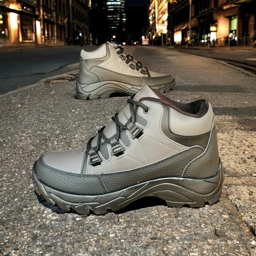 Image of VR-SNOW-3 High Top Waterproof Hiking Trekking Mountaineering Outdoor Boots Climbing Shoe |Lightweight Non-Slip High-Traction Grip