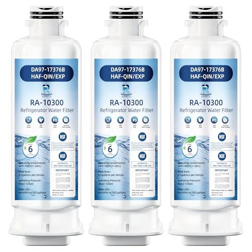 DA97-17376B HAF-QIN Samsung Water Filter Replacement for Samsung HAF-QIN/EXP Bespoke Water Filter RS27T5200SR RF28R7201SR RS22T5201SR RF27T5201SR RF29BB8600QL RF32CG5400SR RF28R7201SR RF32CG5300SR