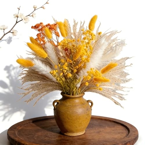 Ramo de flores secas pampas decorativo, 44 piezas, 17" miniatura 4
