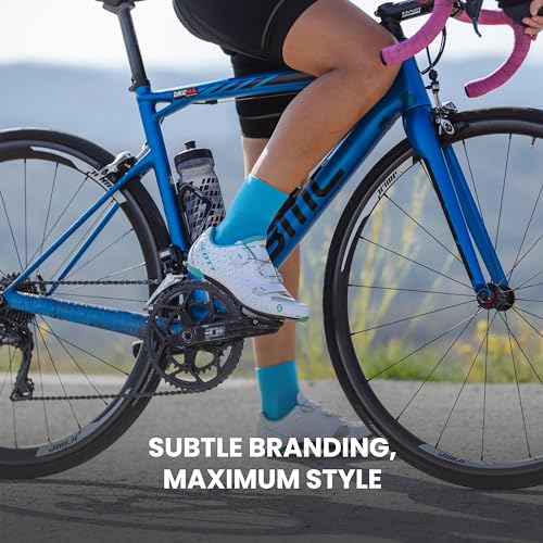 Image of GripGrab Lightweight SL Summer Cycling Socks - 2 Lengths, Road & Gravel | Breathable Coolmax mesh, stretch arch support, short ~3.5 in or tall ~6 in cuff - road, MTB, gravel & indoor biking