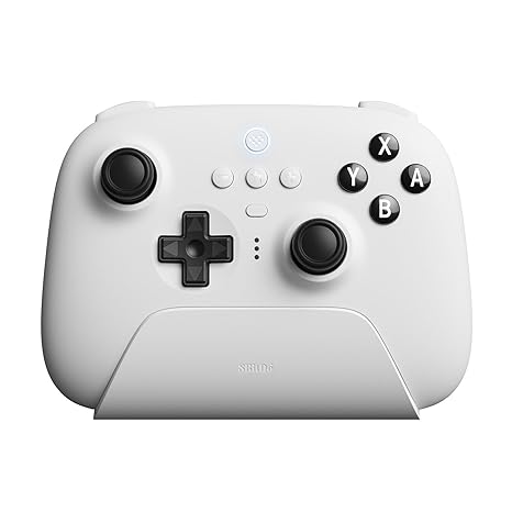 [Controller] 8Bitdo Ultimate Bluetooth Controller with Charging Dock, Wireless Pro Controller with Hall Effect Sensing Joystick, Compatible with Switch, Windows and Steam Deck (White) - $34.39 (-39% off with additional 20% off coupon)