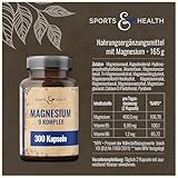 Magnesium Komplex Hochdosiert 400mg - [300x Kapseln - 9 Magn Verbindungen] – Magnesiumkomplex - Magnesium Hochdosiert Kapseln – Complex Mit Vitamin B – Magnesiumoxid, Magnesiumbisglycinat