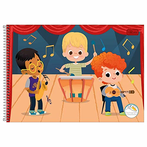 Caderno Espiral de Cartografia Sapeca com 48 Folhas Capa Dura Tilibra