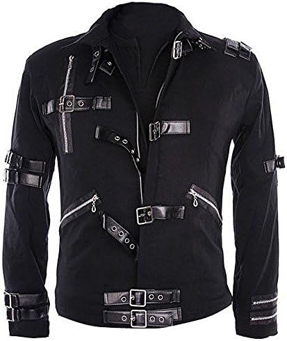 MJ Michael Jacket MJ Bad Black Jacket Glove Punk Collection Jacket Coat Gift
