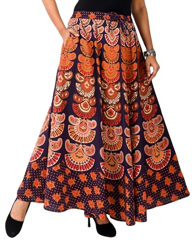Image of Premium Cotton Skirt for Women with Pocket, Free Size