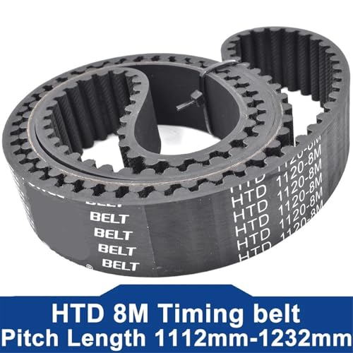 Courroie de distribution HTD 8M anti-rupture pour transmission synchrone 1200mm caoutchouc 40mm - 3
