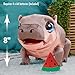 FurReal Sally The Silly Hippo, 9 Inch Interactive Plush, Kids Toys for Ages 4 Up by Just Play