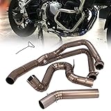 Motorrad-Auspuff vorne, mittleres Verbindungsrohr, Katalysator-Löschrohr, macht den Auspuff glatter und trägt dazu bei, maximale Leistung zu erzielen, die Leistung zu verbessern, die Abgasleistung zu erhöhen und Ihnen ein gutes Fahrerlebnis zu bieten.