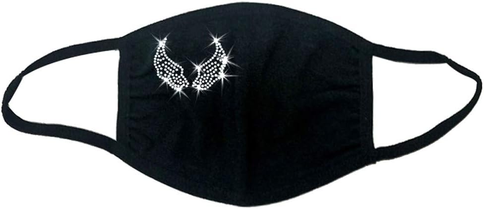 Face Balaclavas Unisex Masquerade - Rhinestone Protective Covering Washable Bandana Scarf Mdsk Necklace Jewelry