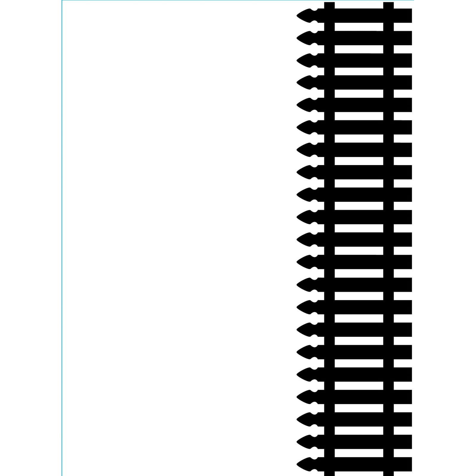 Vaessen Creative Embossing Folder Picket Fence 5.75 x 4.21 inches - Embossing Folder for Card Making, Scrapbooking, Journaling - Reusable - Precise Results - for Embossing and Die-Cutting Machines