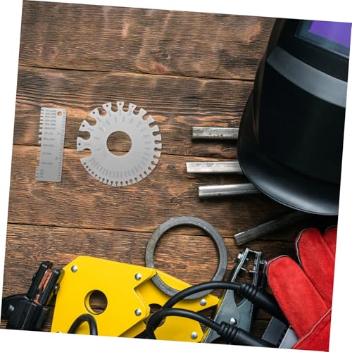 Herramienta de Medición de Calibre de Alambre de Acero Inoxidable 2pcs con Alta Precisión para Metalurgia, Doble Cara Redonda miniatura 4