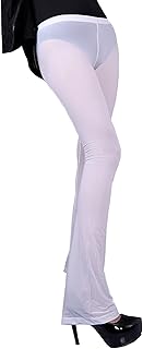 [BEFASY] レディース 透け パンタロン レギンス ミッドウエスト セクシーパンツ スキニーパンツ ボトムス ストレッチ ロングパンツ シースルー ランジェリー タイツ