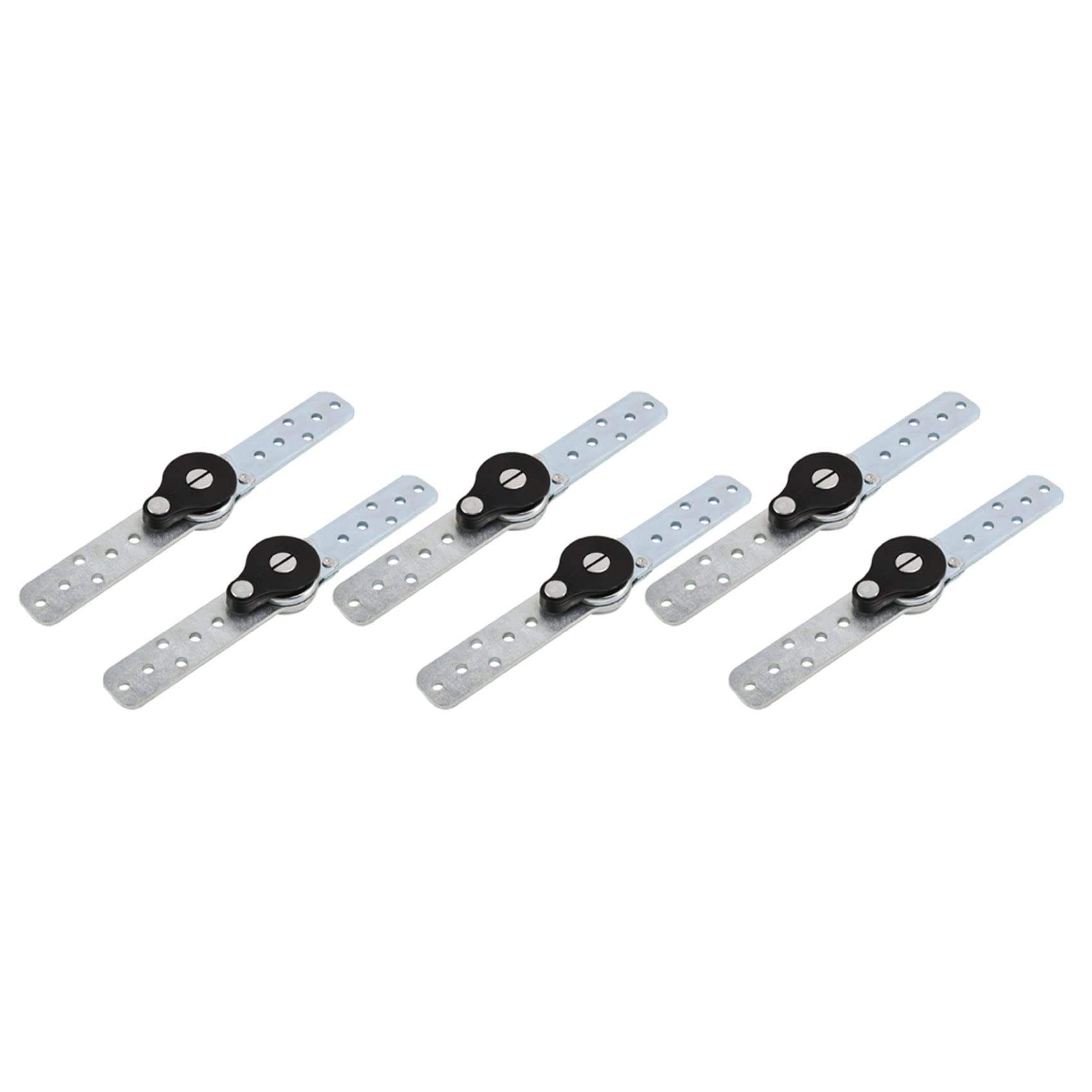Jnchdghwa Silver 3X Lot Furniture Adjustable Angle Adjuster Mechanism Hinge Hardware Sofa Headrest Hinge Bed Bedding Ratchet