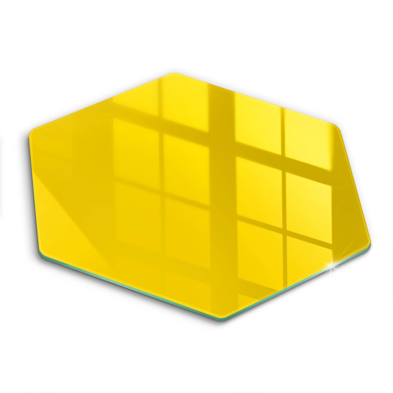Planche à Découper Induction en Verre Jaune de 40cm pour Sublimer et Agrandir Votre Cuisine