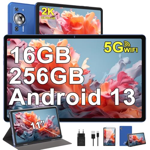 ZIOVO 2K Tablet 11 Pulgadas 16GB RAM+256GB ROM/1TB TF, Cuerpo metálico,Android 13 Tablet PC,...
