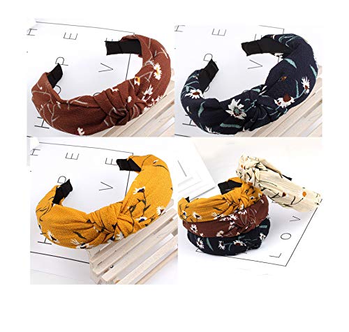 ZaoProteks ZP4203 Wide Plain Fashion Headbands Knot Turban Headband