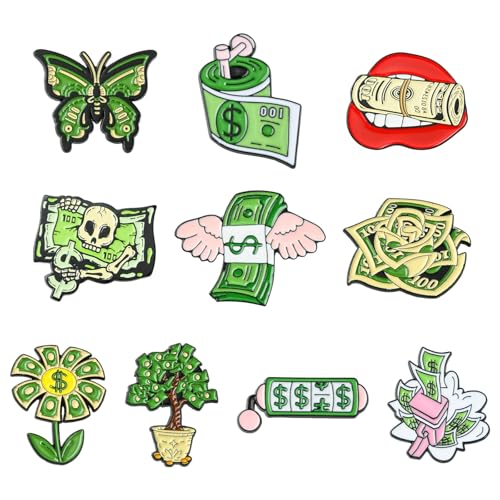 Image of Airssory Mixed Styles Bee Flower Tarot Ribbon Travel Theme Alloy Brooches Pins for DIY Clothes Backpack Hats Jackets Craft