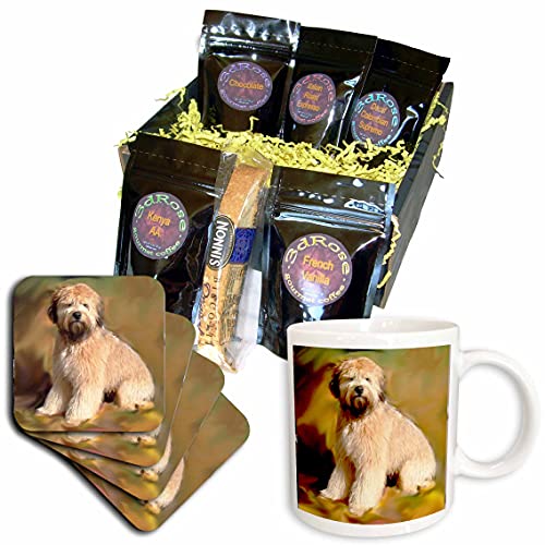 3dRose cgb_4256_1 Soft Coated Wheaten Terrier-Coffee Gift Basket, Multicolor