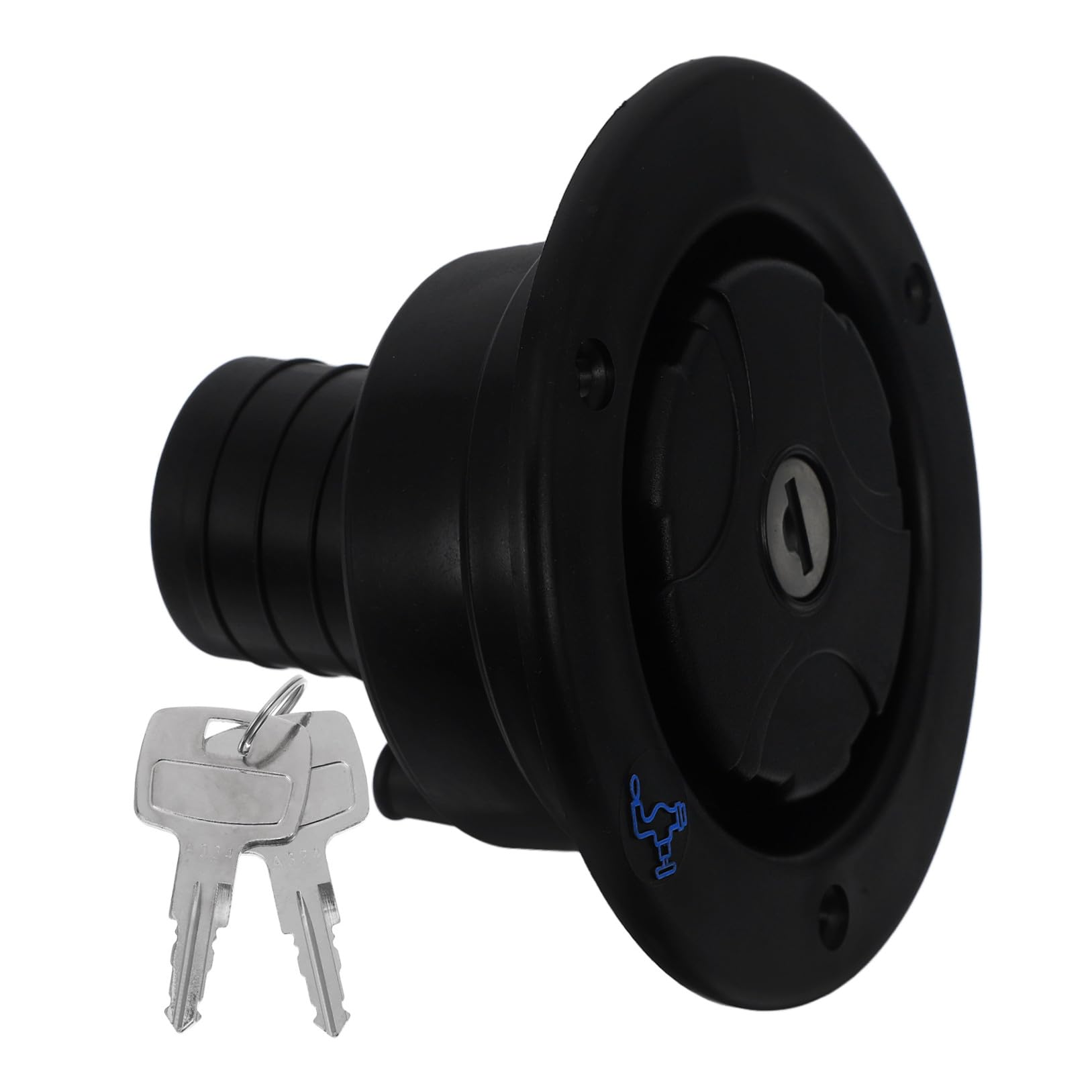 Levemolo Tapa de Entrada de Agua Dulce Uso Sencillo y Práctico para Autocaravanas para Reemplazo de Tapa Vieja o Dañada en Abs Negro en Vehículos Recreativos