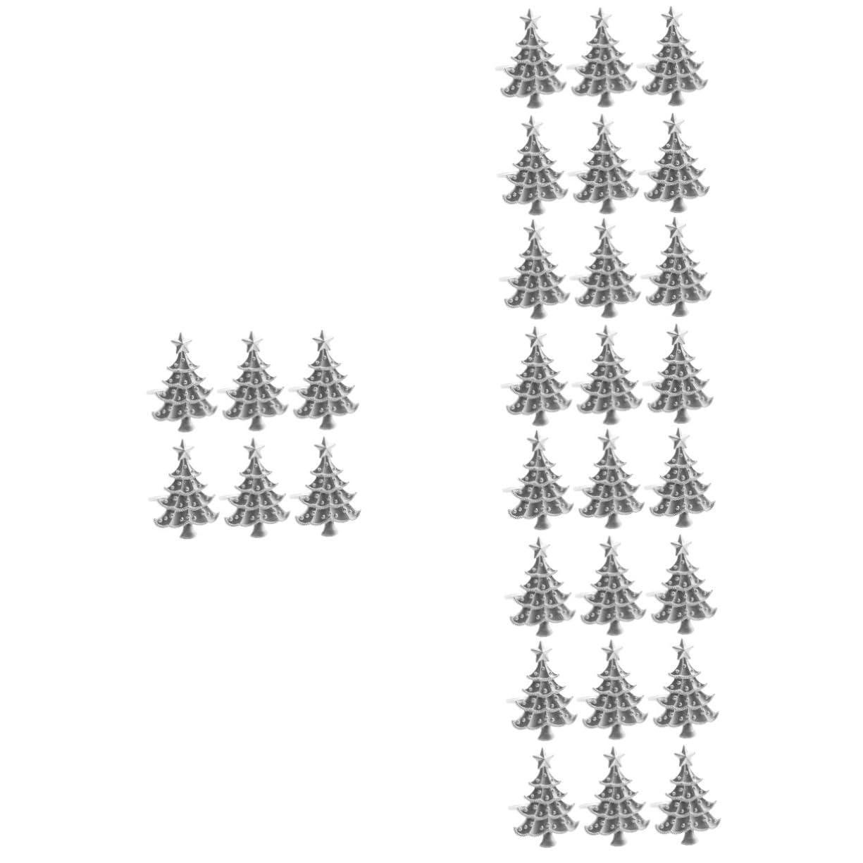 Cabilock 30 Pièces Boucle de Serviette Ronds de Serviette de Noël dorés Cercle de Serviette de Table Repas de Noel Sapin de Noel décor Ronds de Serviette de fête Porte-Serviettes