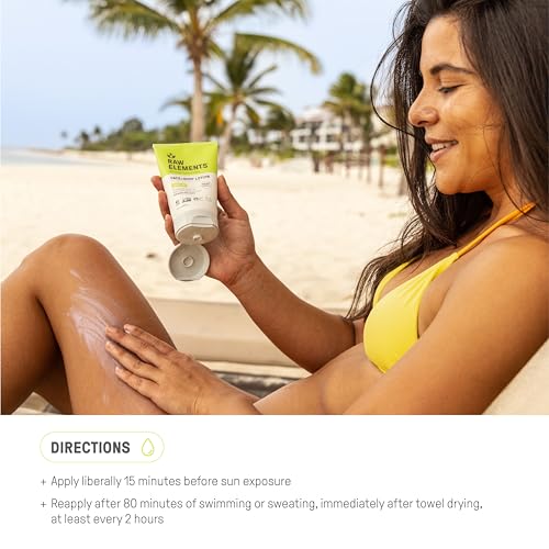 Raw Elements Face and Body All-Natural Mineral Sunscreen, Travel Size 1oz (1-Pack)