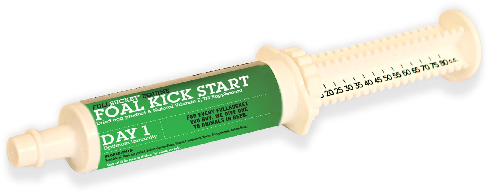 FullBucket Equine Foal Kickstart Paste – Ideal for Newborn Foals on Day 1 to Support Healthy Immune & Digestive System Health, 1 Tube