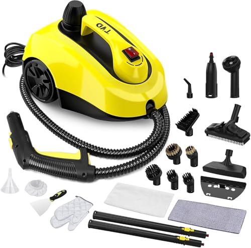 TVD Dampfreiniger, Polstermöbelreiniger, Dampfreiniger mit 5 m extra Langem Netzkabel für Bodendampfer, Ofen, Auto, Fliesen, Teppich, Polster, Sofa, Bettwanzen.