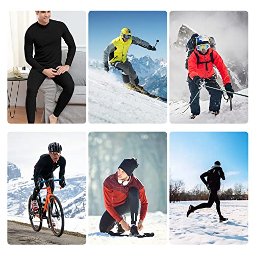 Simiya Thermal Underwear For Men, Base Layer Fleece Lined Mens Long Johns Bottom, Soft Warmth Thermal Pants For Cold Weather #TOP4