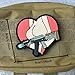 Sexy Girl PVC Patch: Humorous Morale Patch with Hook and Loop - Anime Girls Tactical Military Patches, Morale Patches for Backpacks, Helmet and Other Military Tactical Gears
