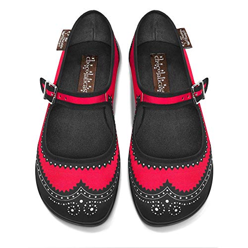 Hot Chocolate Design Chocolaticas Havana Carmine Women's Mary Jane Flat Multicoloured HCD 39