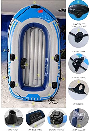 Canoë Gonflable 4 Places Stable et Confortable pour Bateau de Pêche - 4